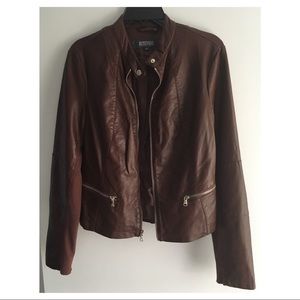 Kenneth cole reaction leather jacket size S